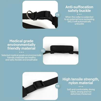 GPS Tracker for Small Dogs & Outdoor Cats – Real-Time Pet Collar Tracker