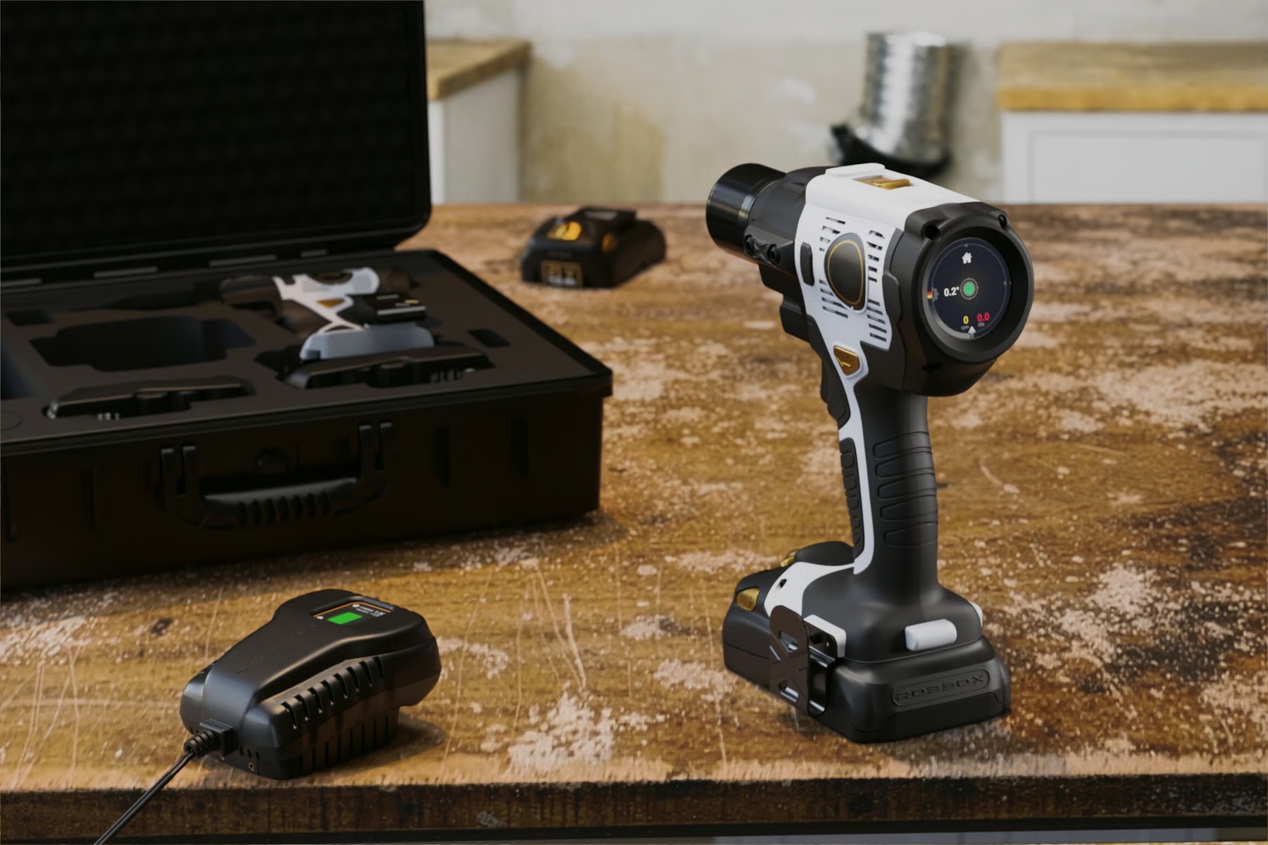 Professional Smart Drill with Touchscreen Control and Programmable Settings