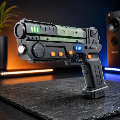 Retro Wireless Arcade Light Gun Controller for PC Shooting Games