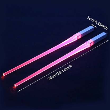 Lightsaber Chopsticks – Light-Up Force-Inspired Eating Utensils