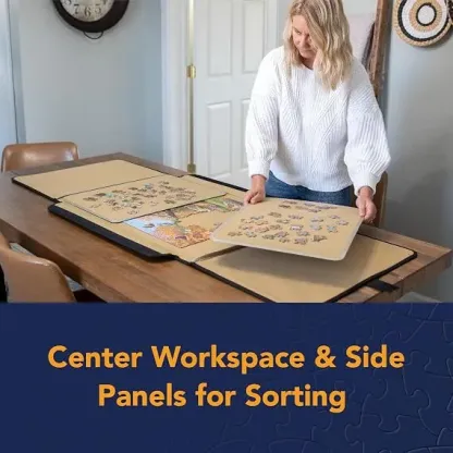 Portable Folding Puzzle Board Fold, Store, and Continue Your Puzzle Anytime