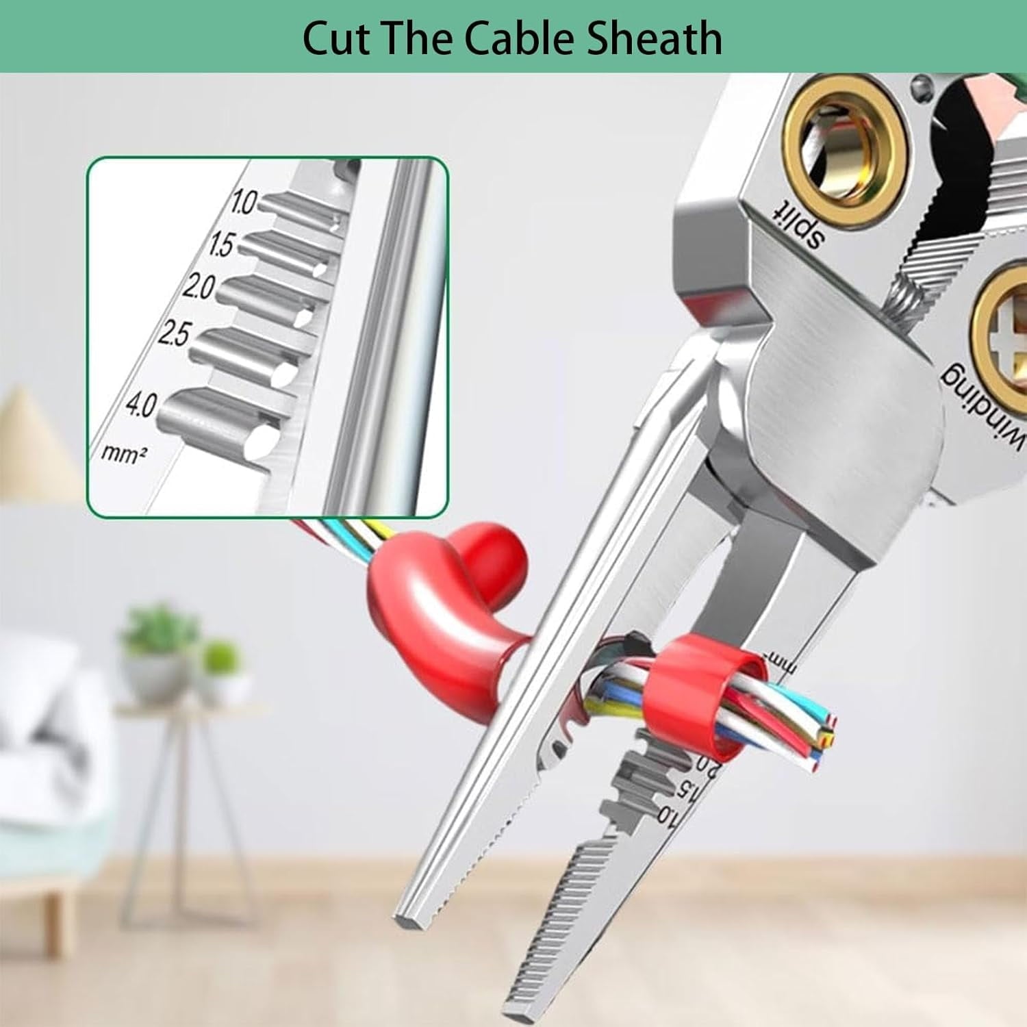 8 in 1 Wire Stripper with Voltage Tester