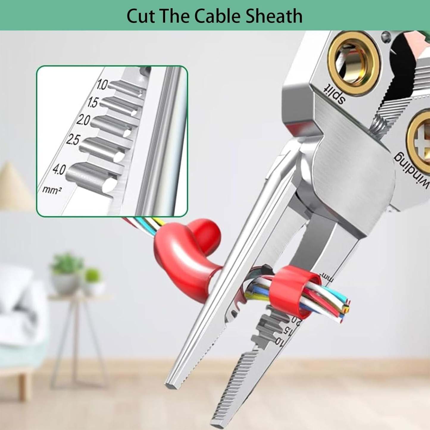 8 in 1 Wire Stripper with Voltage Tester