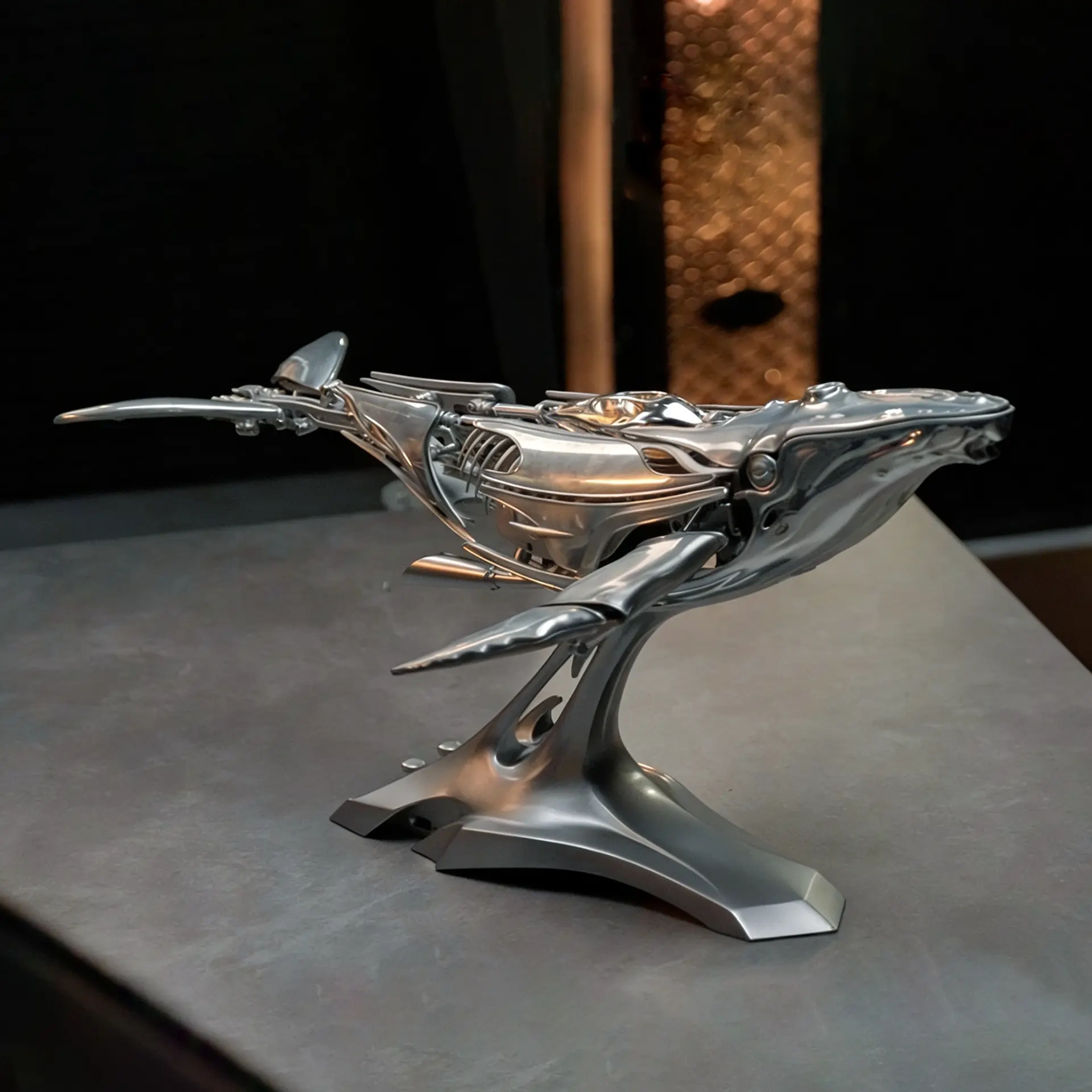 Mechanical Humpback Whale Model|The Majesty of the Ocean, Reimagined in Metal
