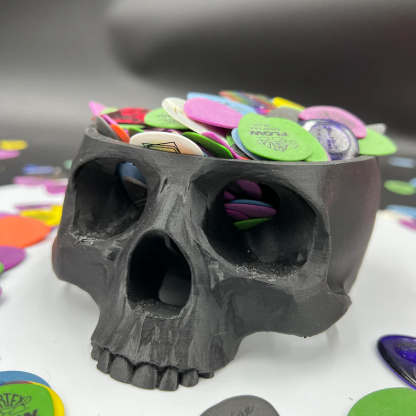 Giant Skull Guitar Pick Holder | Oversized Pick Storage Box | Creative Pick Bowl