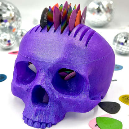 Giant Skull Guitar Pick Holder | Oversized Pick Storage Box | Creative Pick Bowl