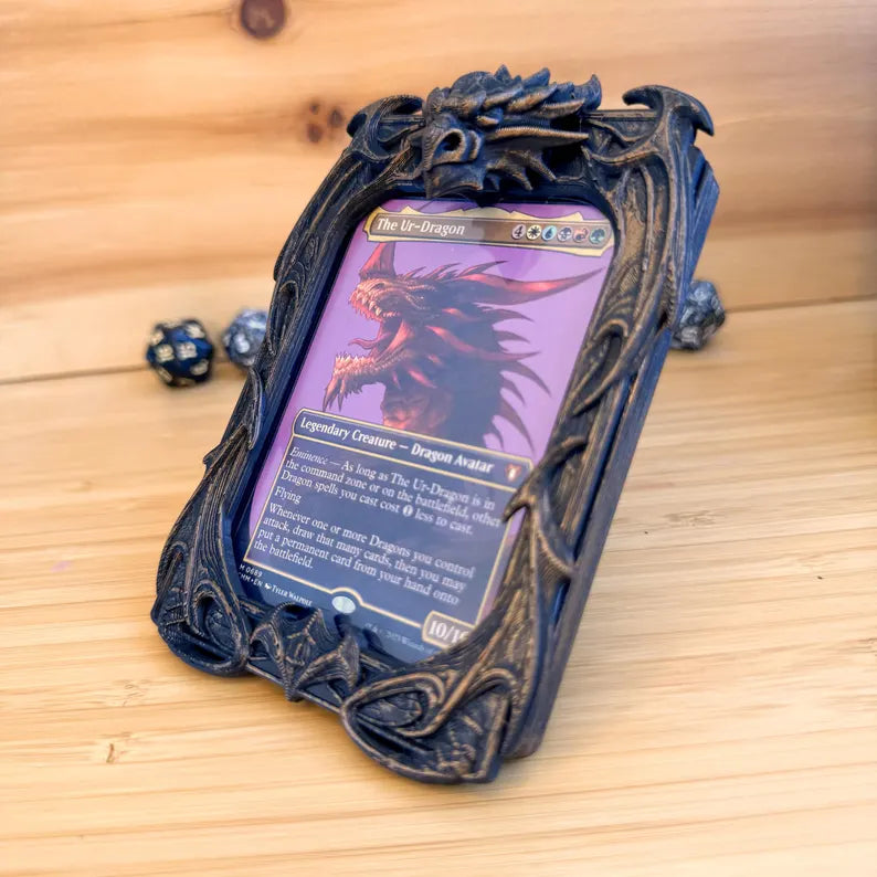 Fantasy-Themed Deck Box & Card Display Frame