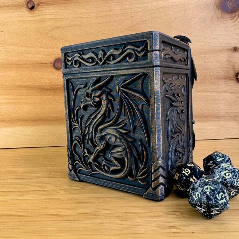 Fantasy-Themed Deck Box & Card Display Frame
