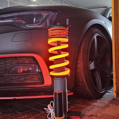 3D Printed Coil Spring LED Desk Lamp – Car Suspension Lamp for Auto Enthusiasts