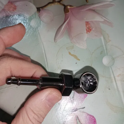 Hidden Screw Mini Metal Filter – Compact Pocket-Size Tobacco Smoking Pipe