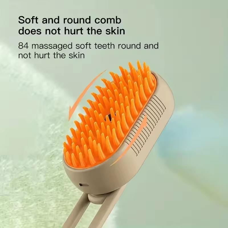 Pet Spray Massage Brush – 2-in-1 Bathing & Grooming Comfort Tool