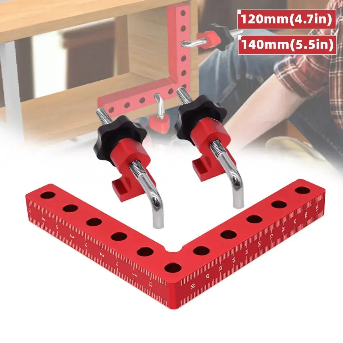 90° Corner Clamp – Right Angle Woodworking Clamp for Precise Assembly