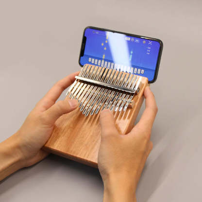 17 or 21 Keys Okoume Wood Kalimba with Smartphone Slot