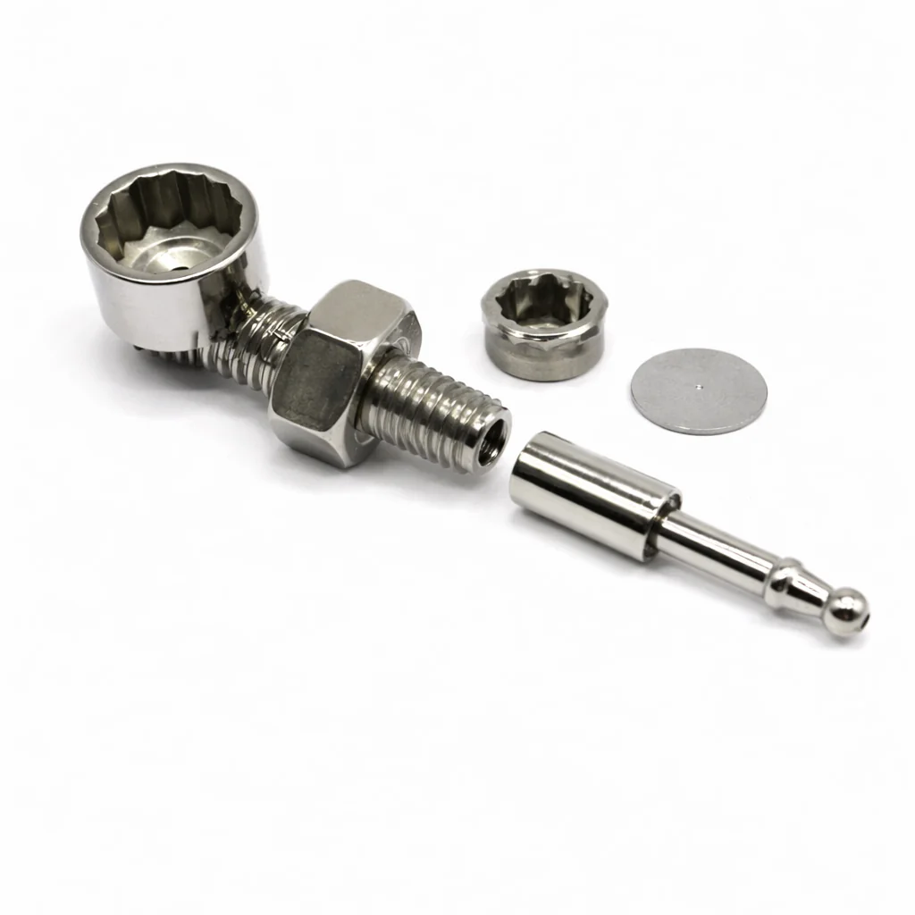 Hidden Screw Mini Metal Filter – Compact Pocket-Size Tobacco Smoking Pipe