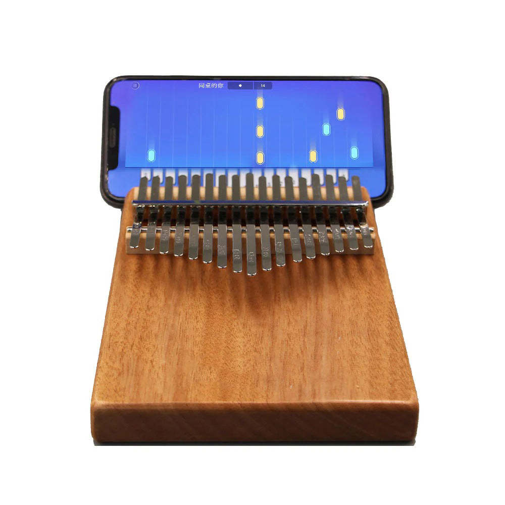 17 or 21 Keys Okoume Wood Kalimba with Smartphone Slot