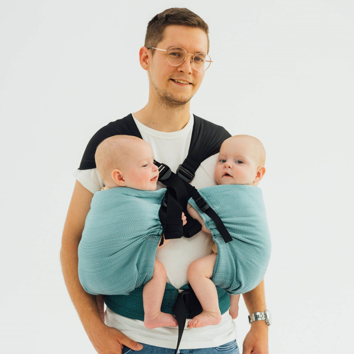 Green Baby Carrier | 100% Cotton, Comfortable & Safe, Adjustable 2-in-1 Design