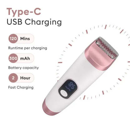 All-in-1 Women’s Trimmer & Epilator – Full Body Grooming Tool