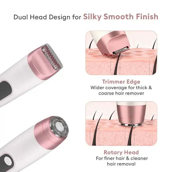 All-in-1 Women’s Trimmer & Epilator – Full Body Grooming Tool