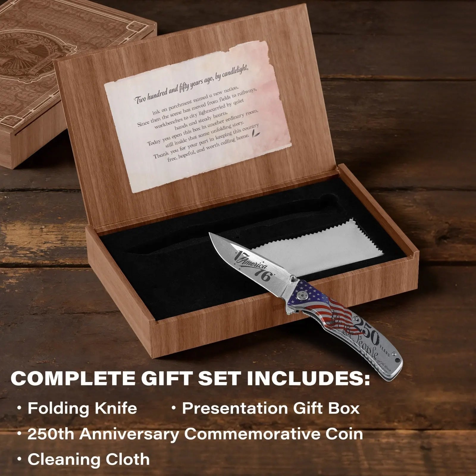 250th Anniversary Folding Knife Gift Box Set