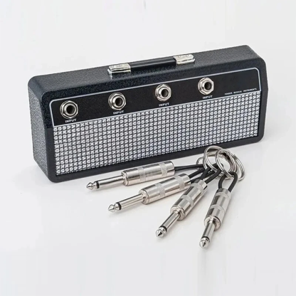 Retro radio-shaped keychain holder