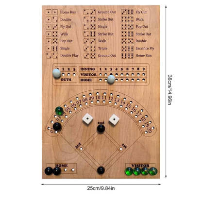 Baseball Dice Board Game Set