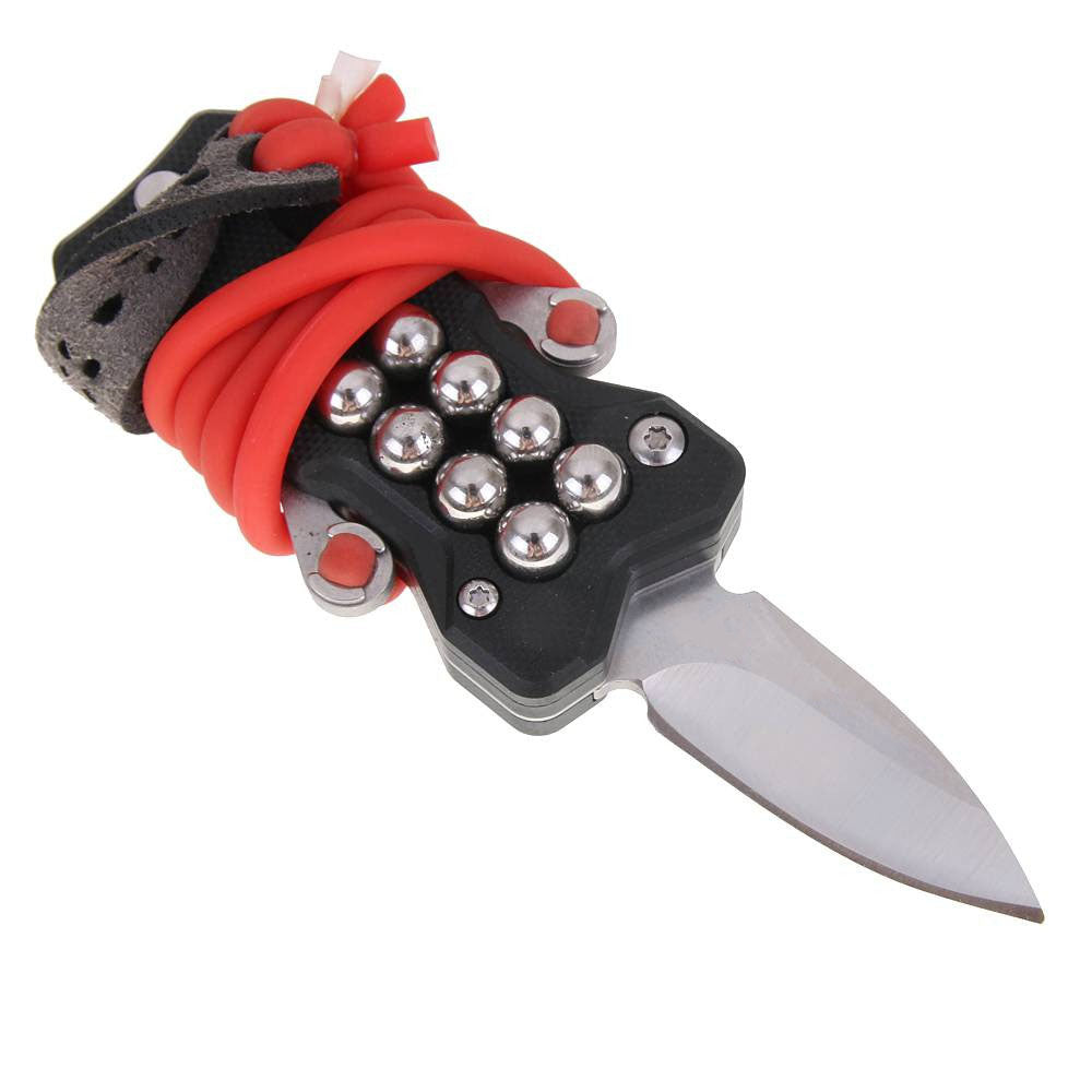 Folding Slingshot Multi-Purpose Knife – Compact Outdoor Survival Tool