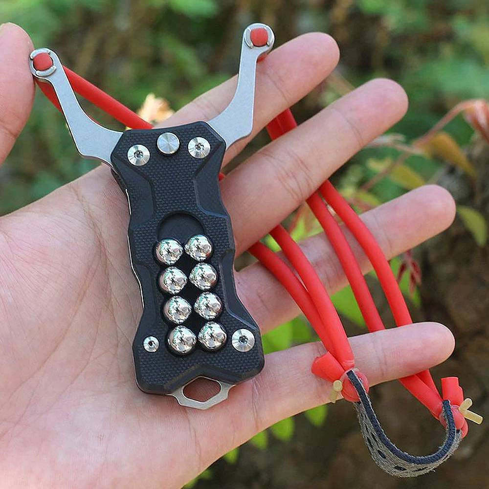 Folding Slingshot Multi-Purpose Knife – Compact Outdoor Survival Tool