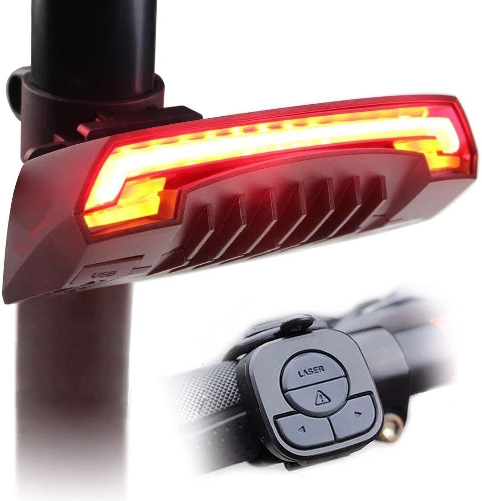 Smart Bike Tail Light with Turn Signals & Auto Brake Function