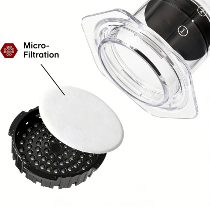 Coffee Press Machine - 3-in-1 French Press, Pour Over, and Espresso Style Manual Brewer