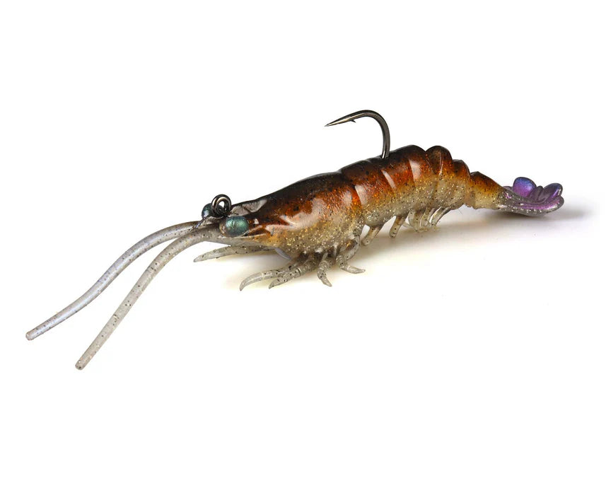 Simulated shrimp-shaped fish bait