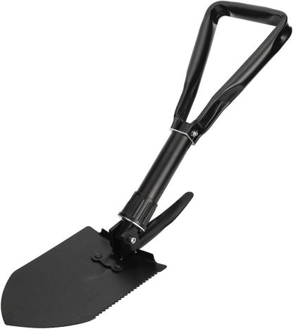 Folding Steel Entrenching Shovel – Portable Multi-Function Tool for Camping, Hiking & Outdoor Survival