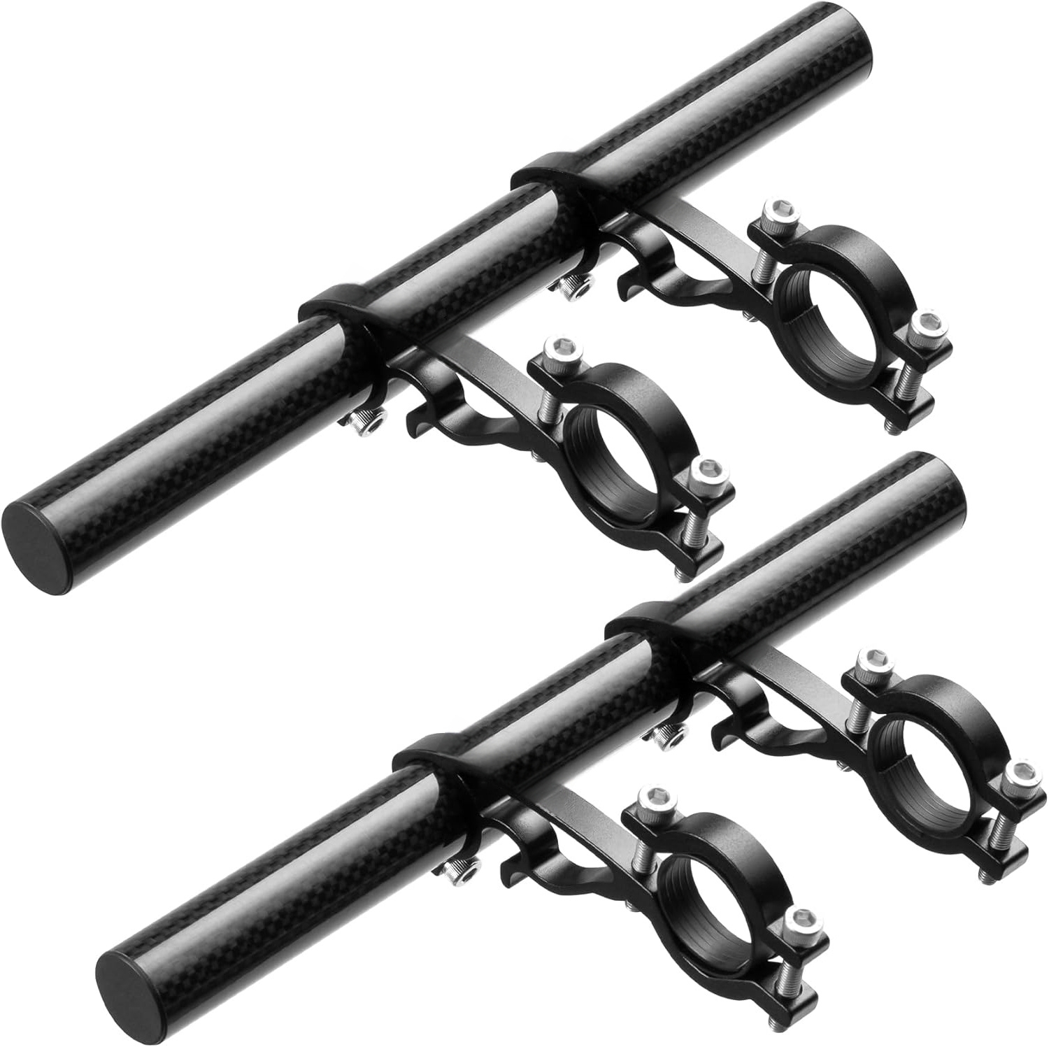 Double Bike Handlebar Extender – Lightweight Extension Bar for Lights, Phone & GPS Mounts
