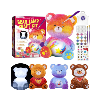 Children's painted animal lamp set, various animals to choose from