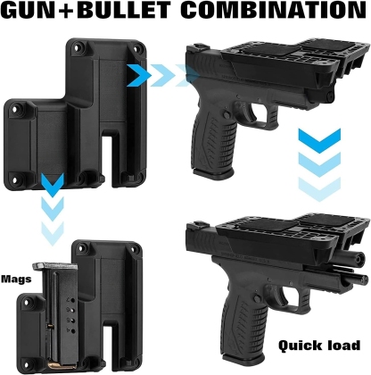 Magnetic Handgun Mount – Secure, Low-Profile Storage for Vehicle or Home