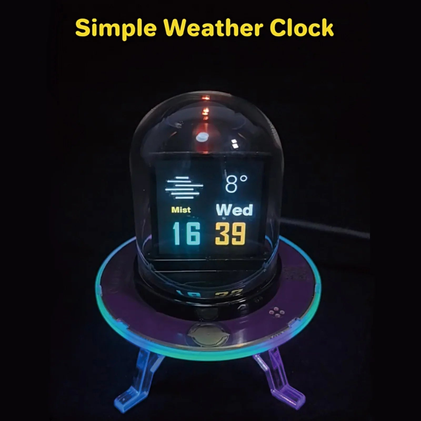 Smart Desktop Clock | Multifunctional Weather Station, Accurate Timekeeping