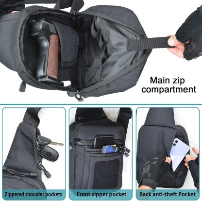 Concealed Carry Shoulder Sling Bag