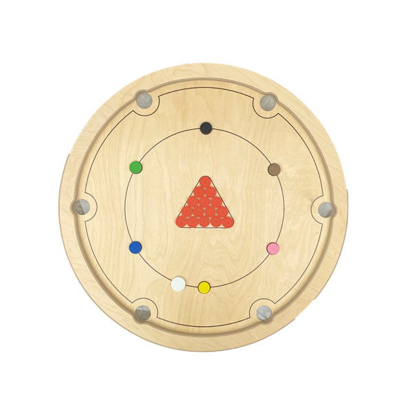 Rotating Flick Board Game – Snooker Pool Tabletop Challenge