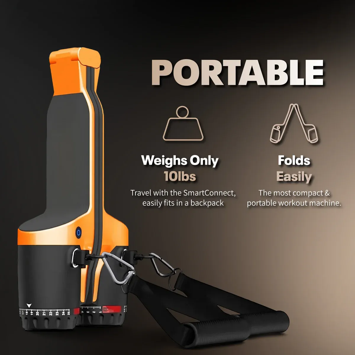 Smart Portable Gym System | Up to 300lbs Resistance for Full-Body Workouts Anywhere