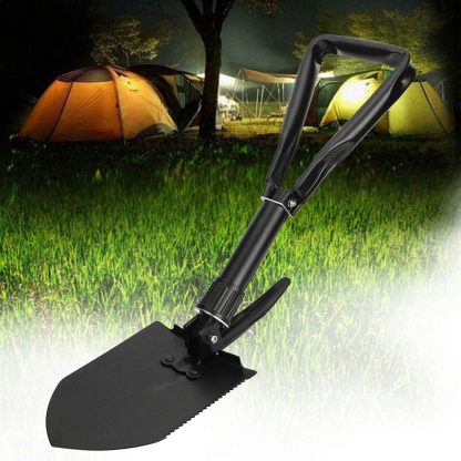Folding Steel Entrenching Shovel – Portable Multi-Function Tool for Camping, Hiking & Outdoor Survival