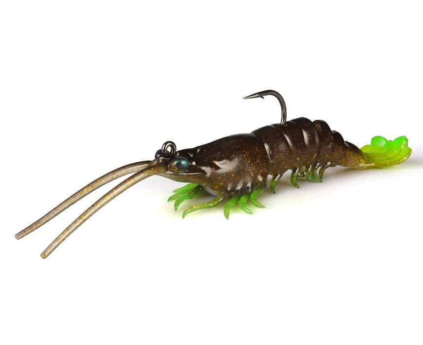 Simulated shrimp-shaped fish bait