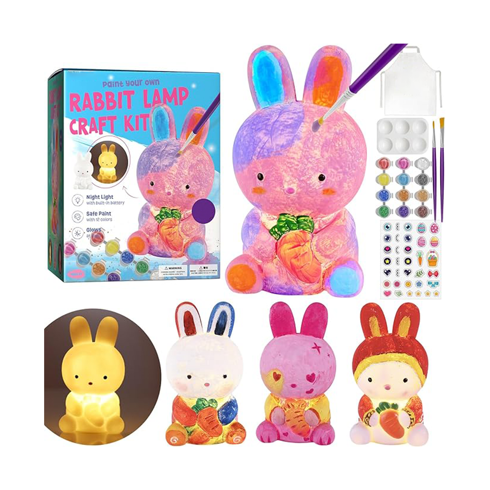 Children's painted animal lamp set, various animals to choose from