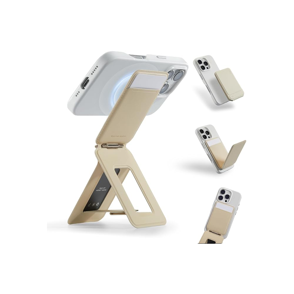 3-in-1 phone stand with magnetic wallet, supports NFC