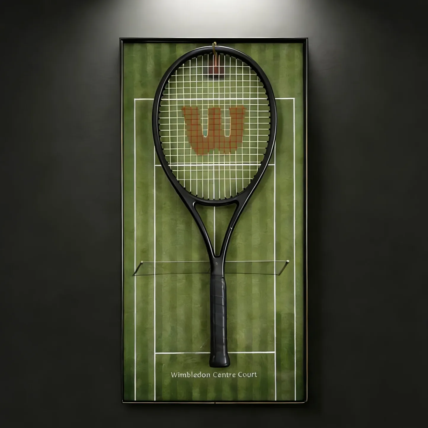 Open Tournament-Themed Wall-Mounted Tennis Racket Display Frame – Collect & Showcase Your Racket