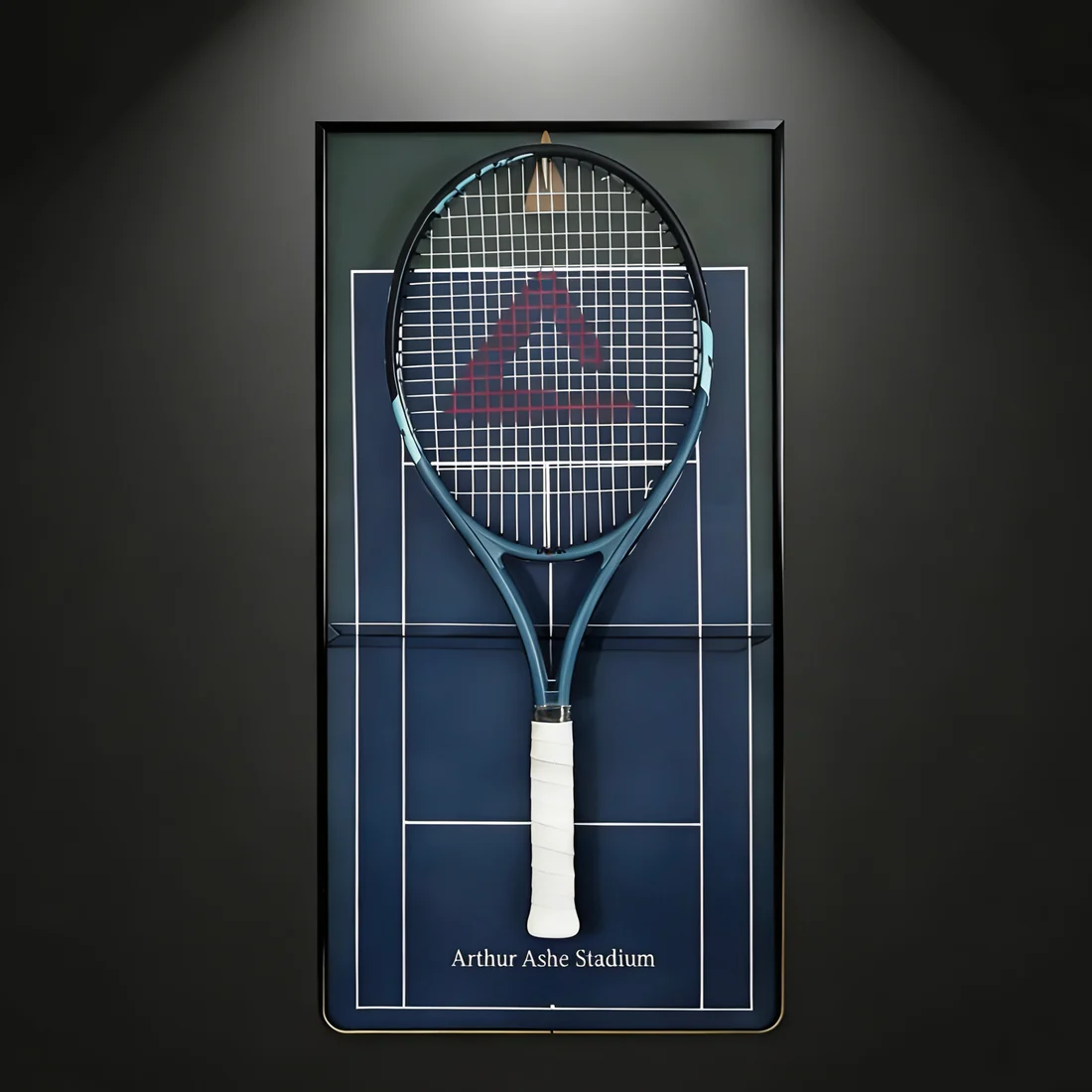 Open Tournament-Themed Wall-Mounted Tennis Racket Display Frame – Collect & Showcase Your Racket