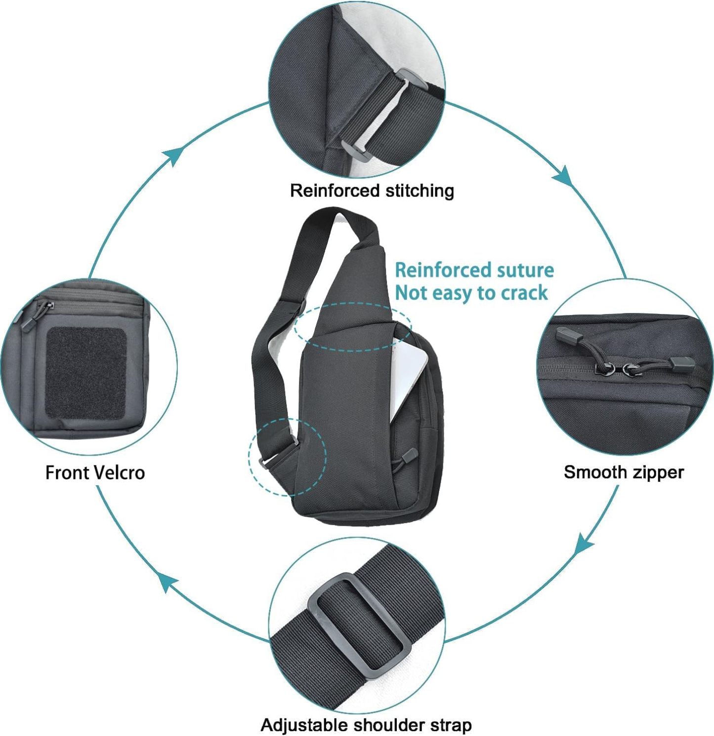 Concealed Carry Shoulder Sling Bag