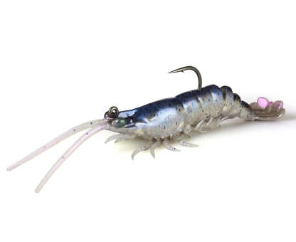 Simulated shrimp-shaped fish bait