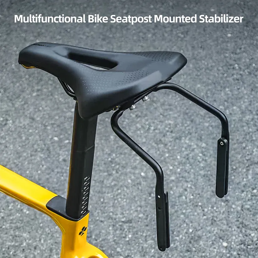 Multifunctional Bike Seat Post Stabilizer | Saddle Bag & Water Bottle Holder Stabilizer