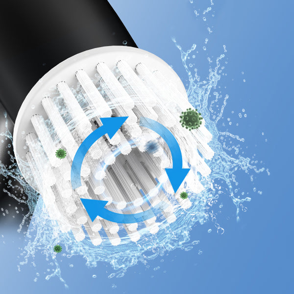 Electric Spin Scrubber – Cordless Shower Scrubber with Battery Level Display