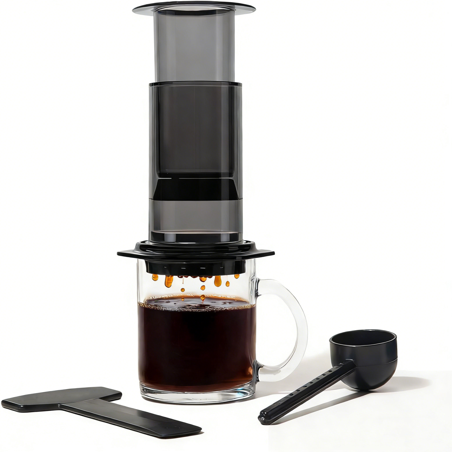 Coffee Press Machine - 3-in-1 French Press, Pour Over, and Espresso Style Manual Brewer