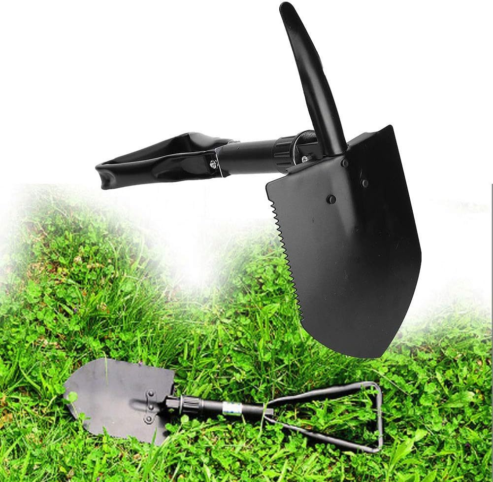 Folding Steel Entrenching Shovel – Portable Multi-Function Tool for Camping, Hiking & Outdoor Survival